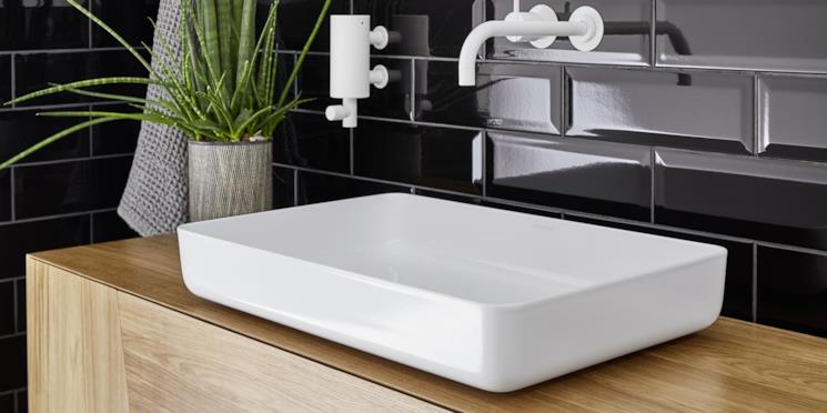 Lavabo d'appoggio bianco Kaldewei Miena