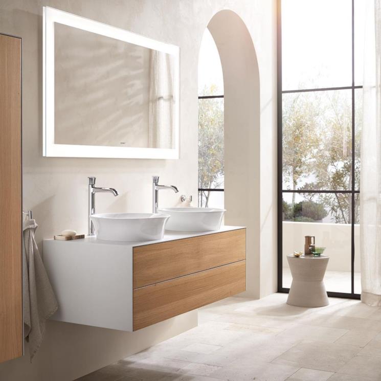 Mobile sottolavabo stile scandinavo White Tulip di Duravit