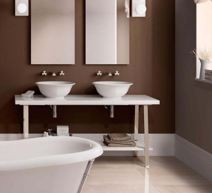 Lavabo bacinella da appoggio di Flaminia