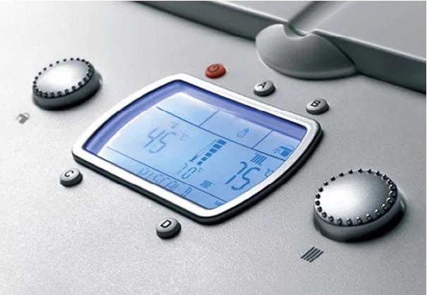 Display caldaia a condensazione retro illuminato 