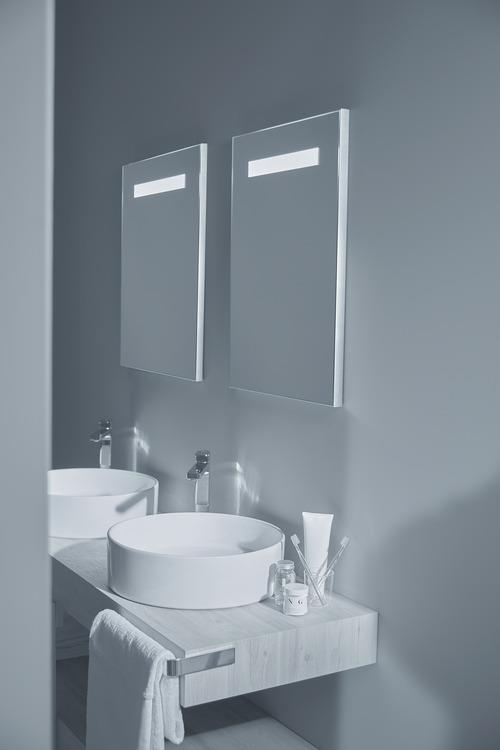 Lavabo da appoggio di forma rotonda