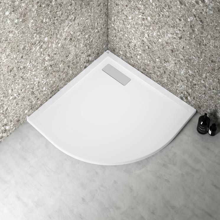 Piatto doccia angolare salvaspazio Ultraflat New di Ideal Standard
