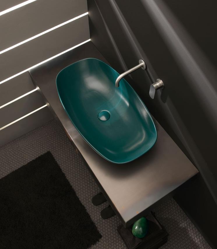 Lavabo color petrolio