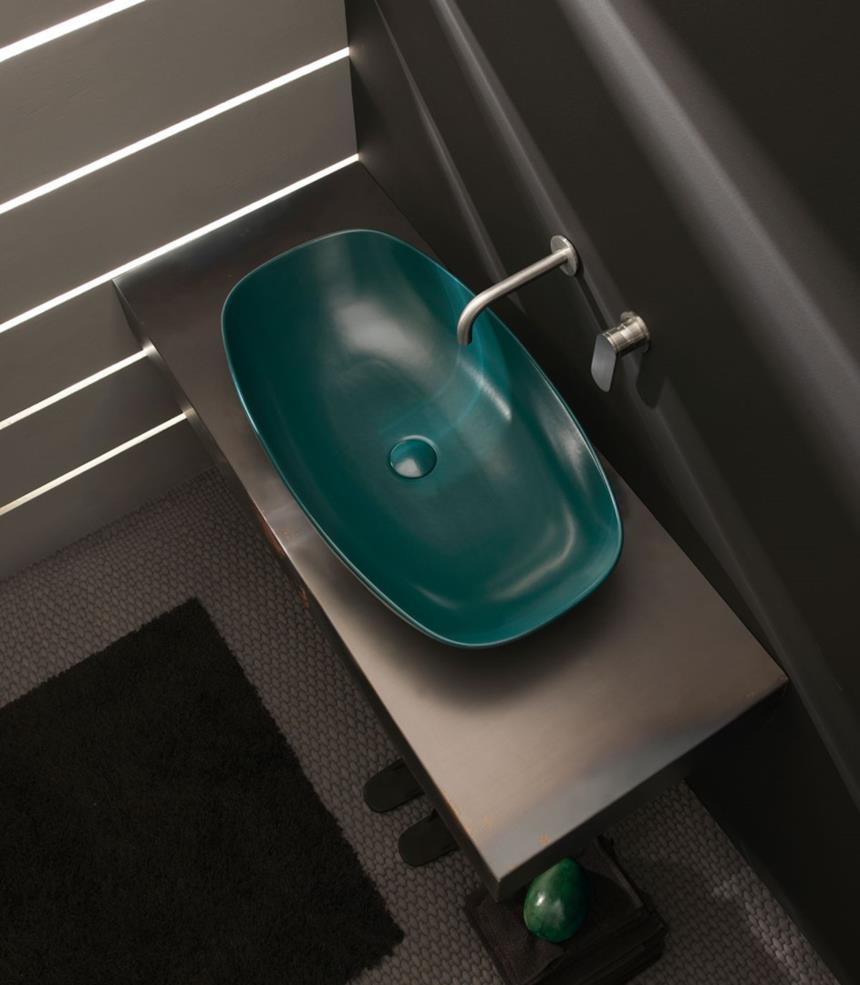 Lavabo color petrolio