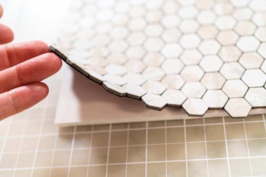 Piastrella bagno esagonale