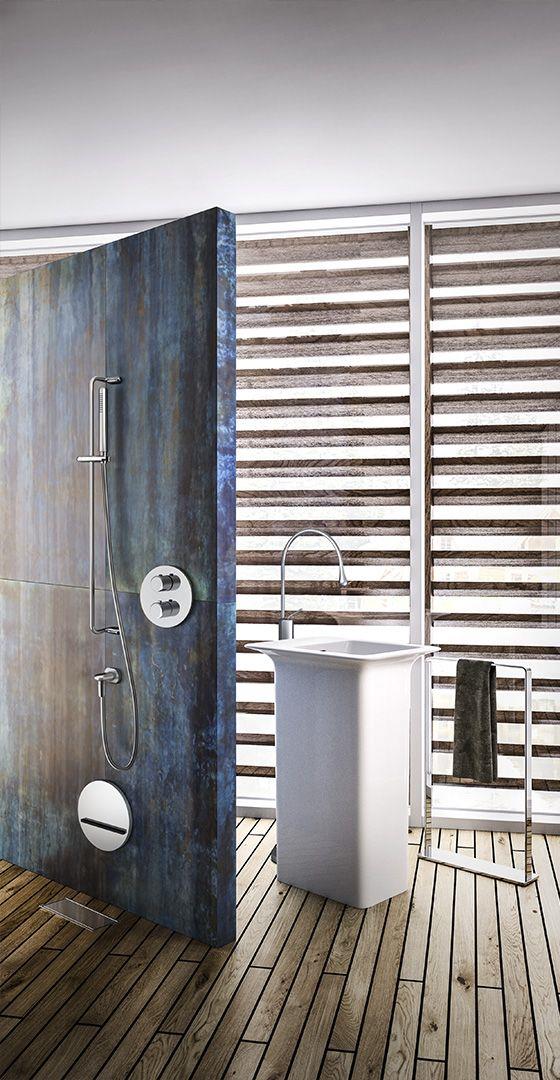 Gruppo doccia, lavabo e rubinetto Gessi Goccia 