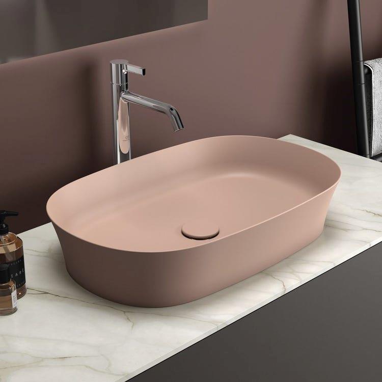 Lavabo d'appoggio color cipria Ideal Standard Ipalyss