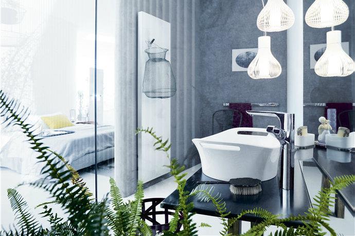 Set bagno Axor con piante 