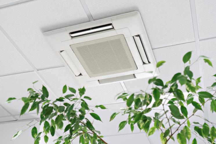 Impianto di climatizzazione da soffitto