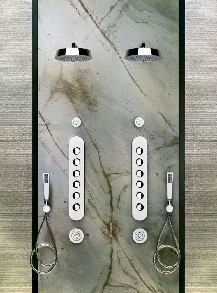 Set doccia linea Cono con soffione effetto pioggia di Gessi