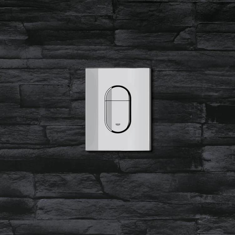 Placca di comando a doppio pulsante