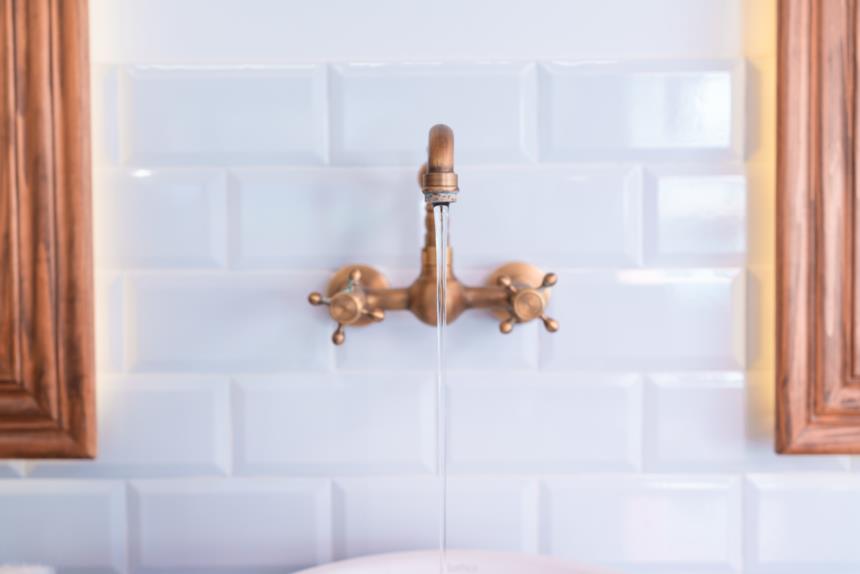 Miscelatore a parete bronzo a due manopole in stile retrò