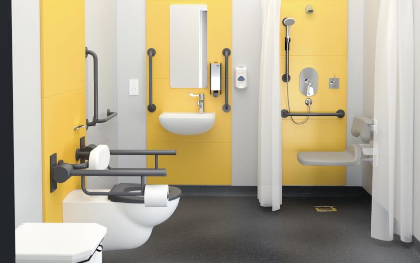 Bagno disabili moderno