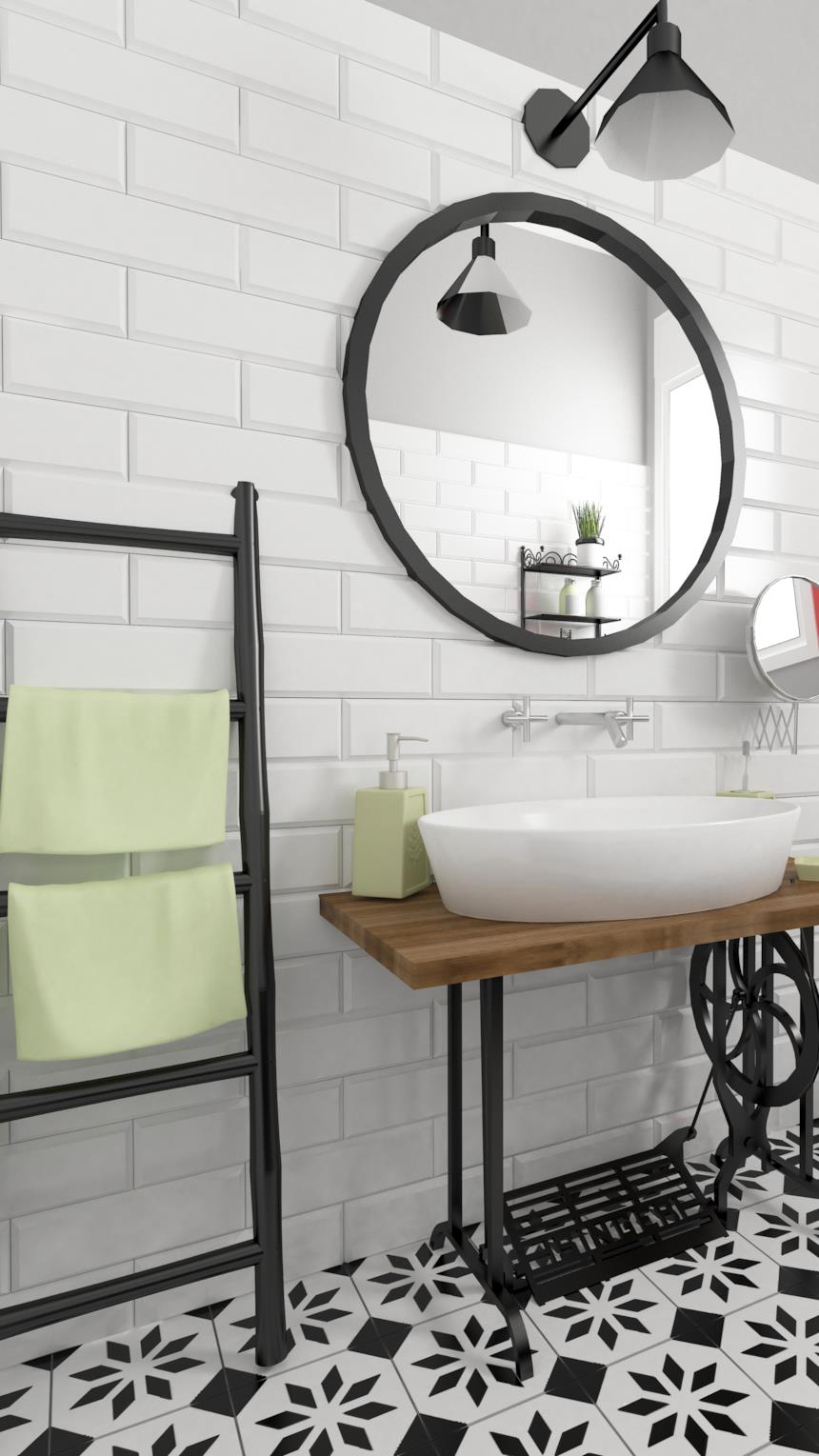 Rivestimenti bagno retrò