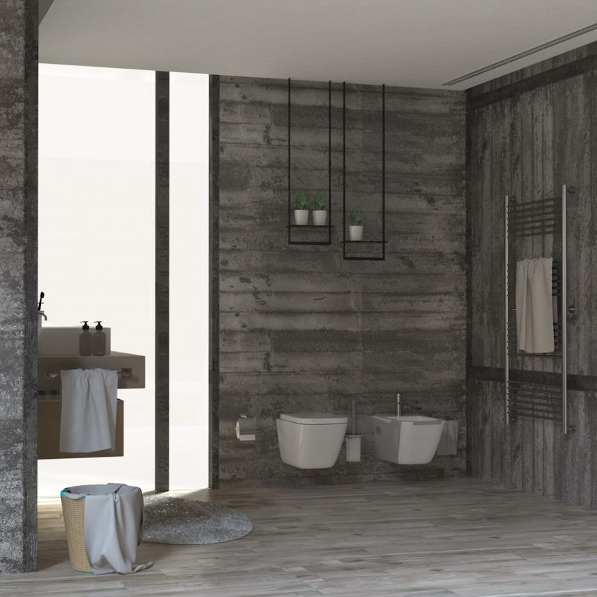 Bagno arredato con gli accessori Colombo Design Forever 