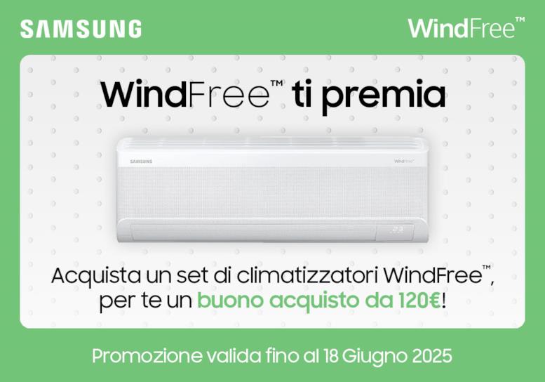 WindFree ti premia: scopri la promozione Samsung