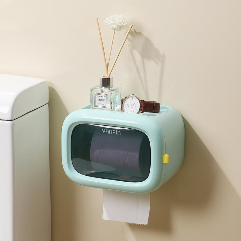 Porta rotolo chiuso di forma rettangolare