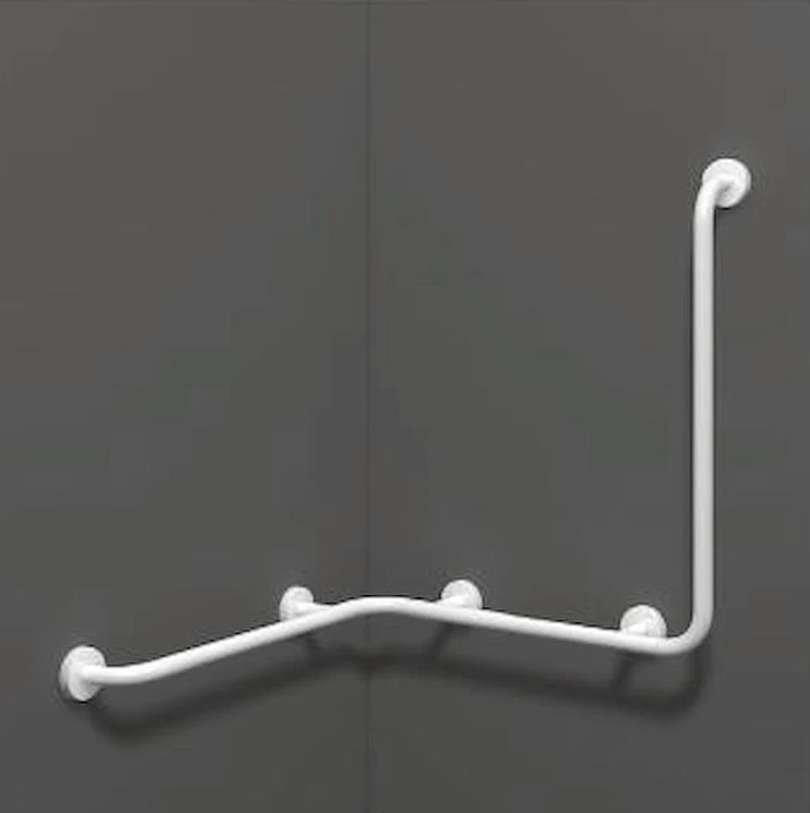 Maniglione combinato con montante a sinistra 