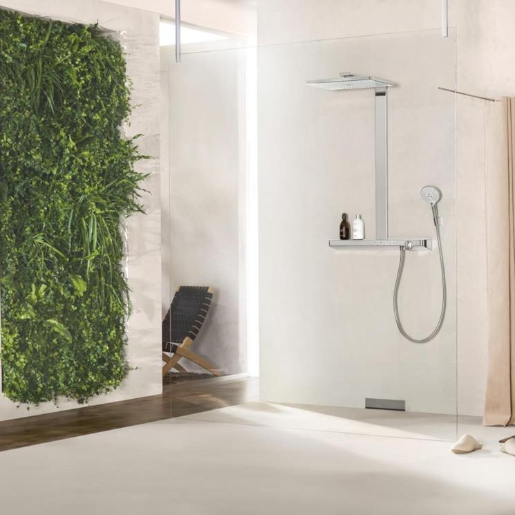 Soffione doccia effetto pioggia di Hansgrohe