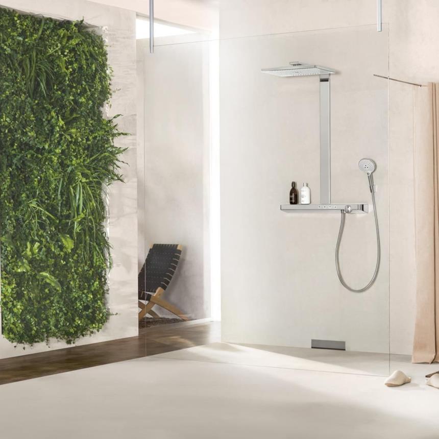 Soffione doccia effetto pioggia di Hansgrohe