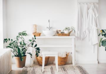 Bagno in stile country chic per evocare la vita di campagna