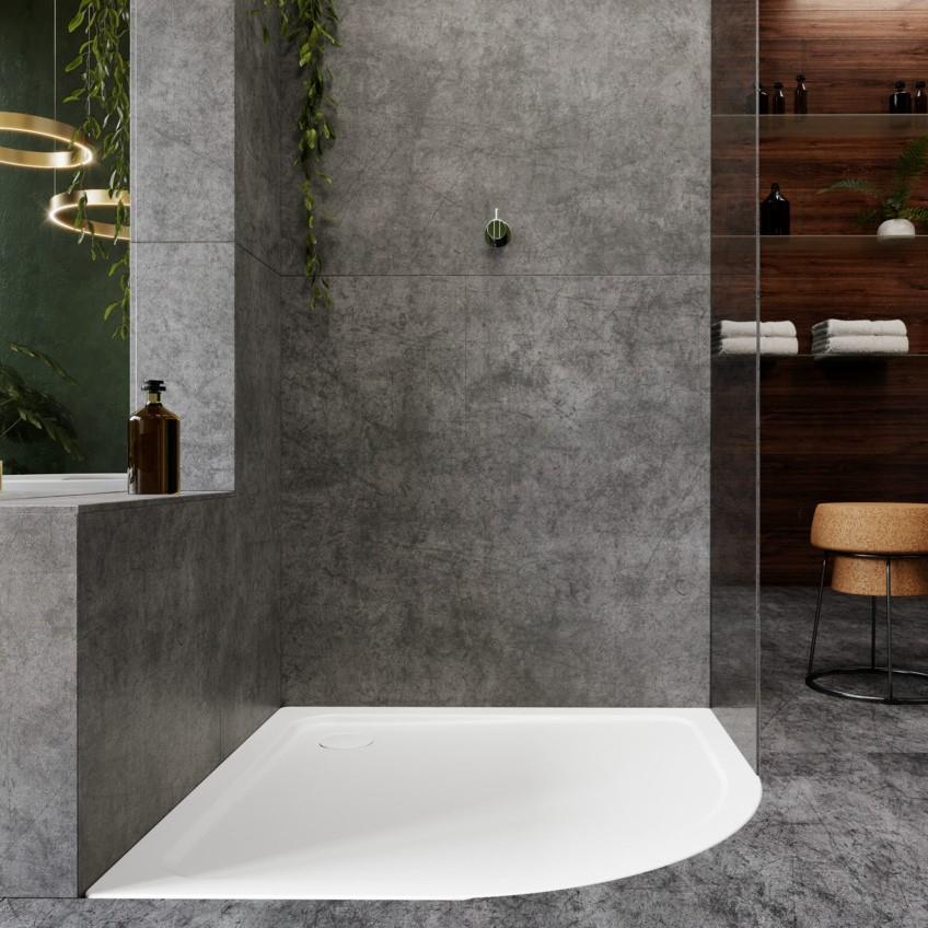 Piatto doccia angolare