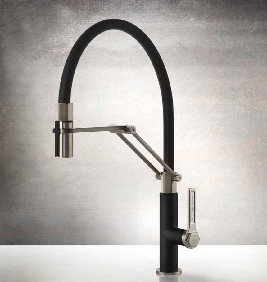 Rubinetto cucina industriale meccanico Officine di Gessi