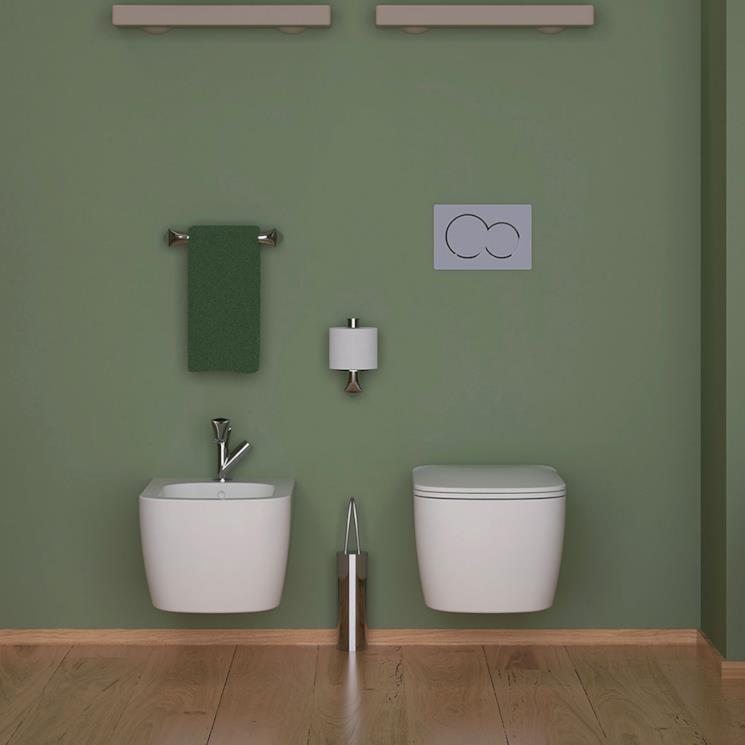 Bidet e WC bianchi Flaminia PLAY 