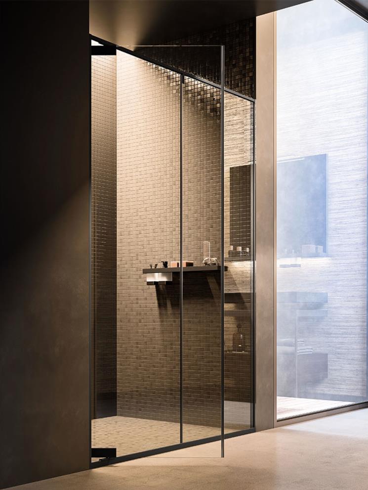 Box doccia con porta battente in vetro Inda