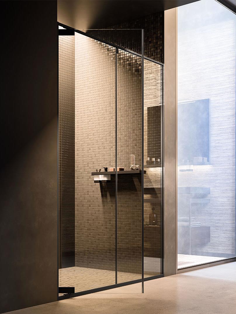 Box doccia con porta battente in vetro Inda