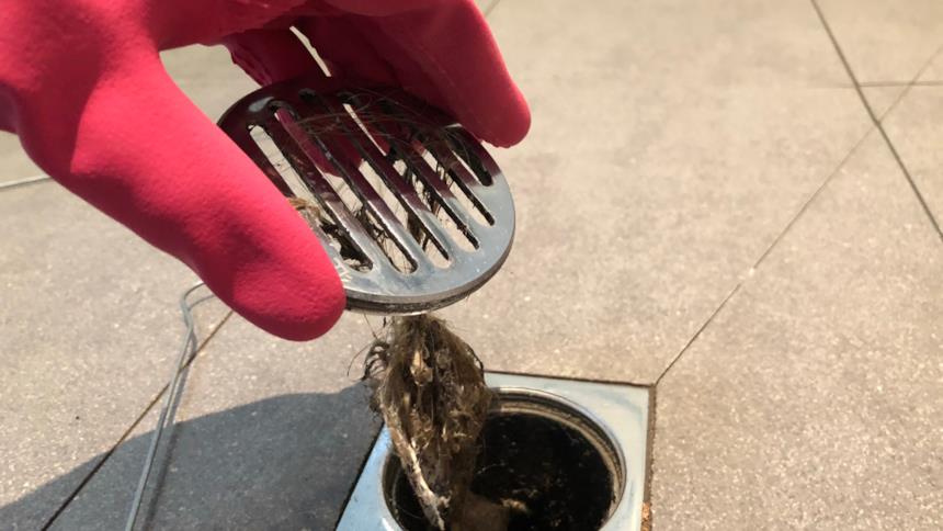 Scarico della doccia otturato