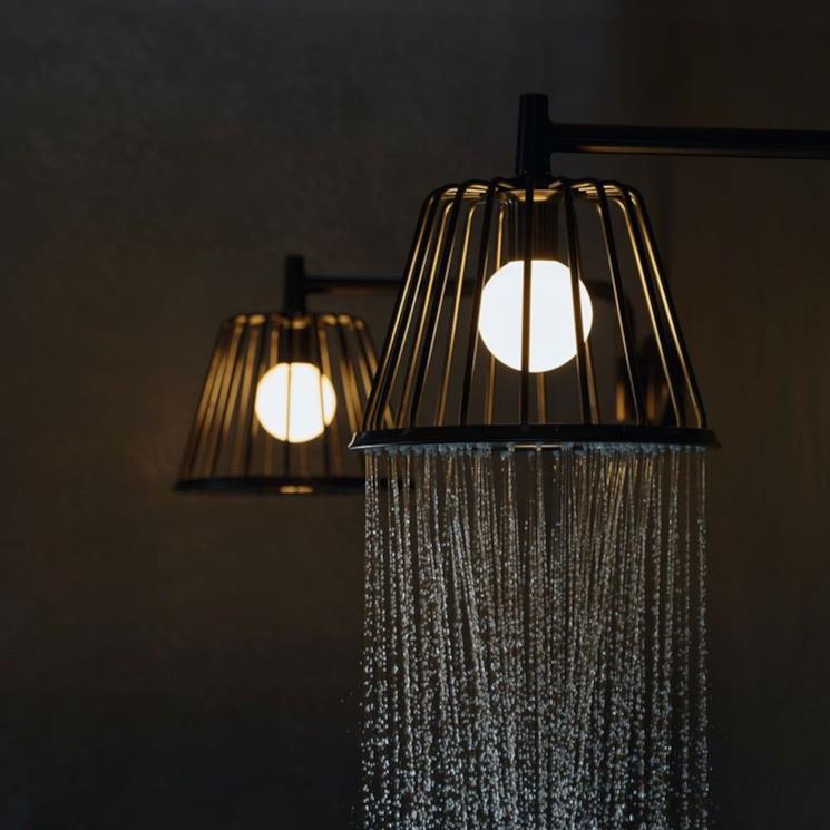 Struttura a lampione del soffione Lampshower di Axor