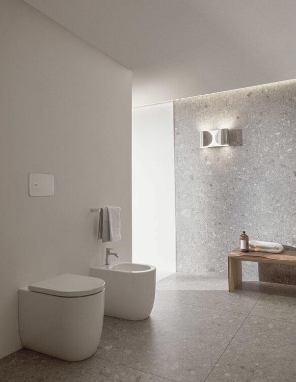 sanitari a pavimento per il bagno moderno