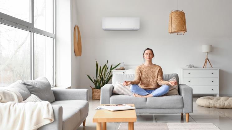 Climatizzatore Haier in soggiorno