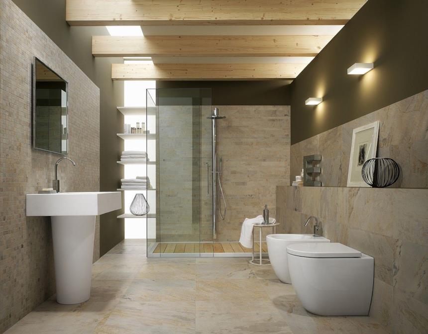 Bagno cieco con faretti