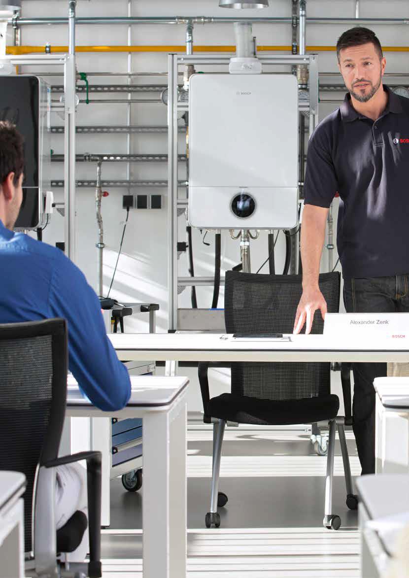 Caldaia Bosch in uno studio 