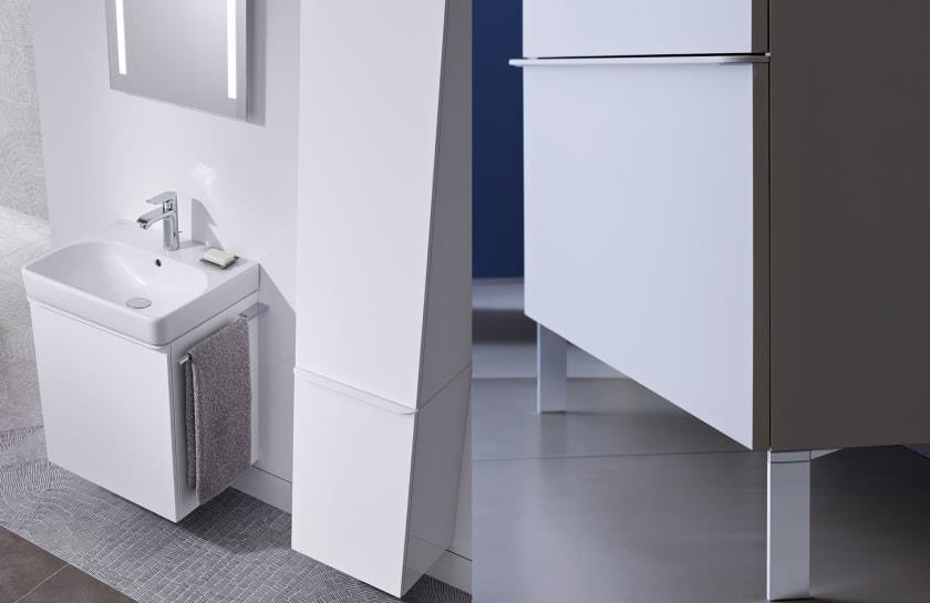 mobile sottolavabo e colonna sospesa Geberit