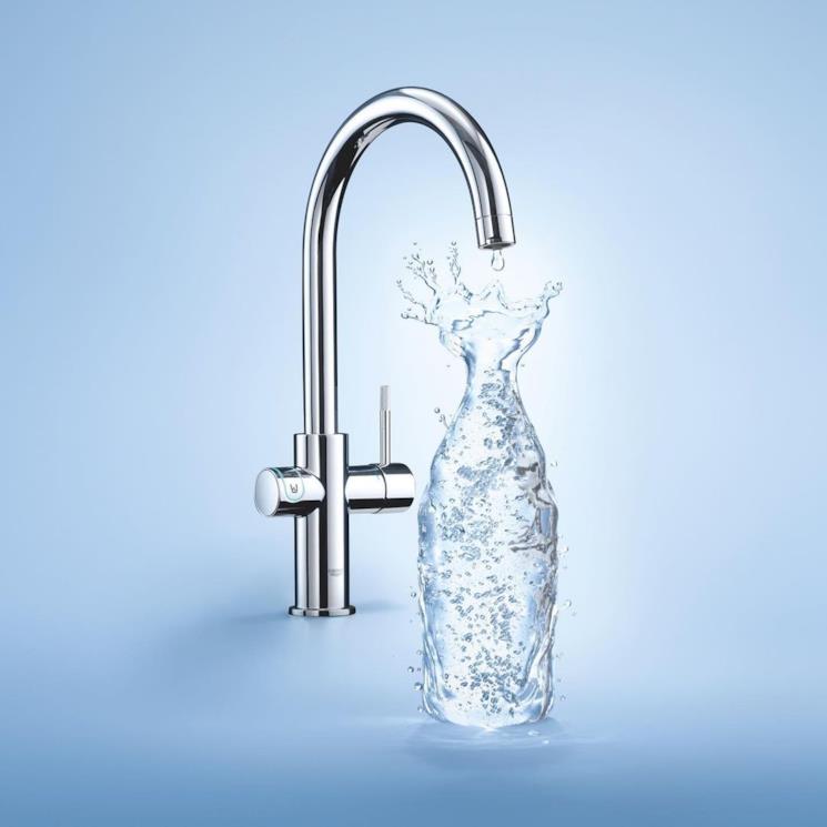 Miscelatore con filtrazione Grohe Blue ecologico e anti inquinamento