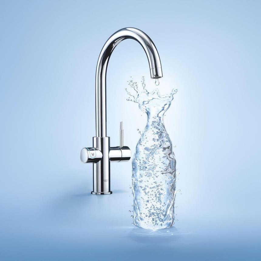 Miscelatore con filtrazione Grohe Blue ecologico e anti inquinamento