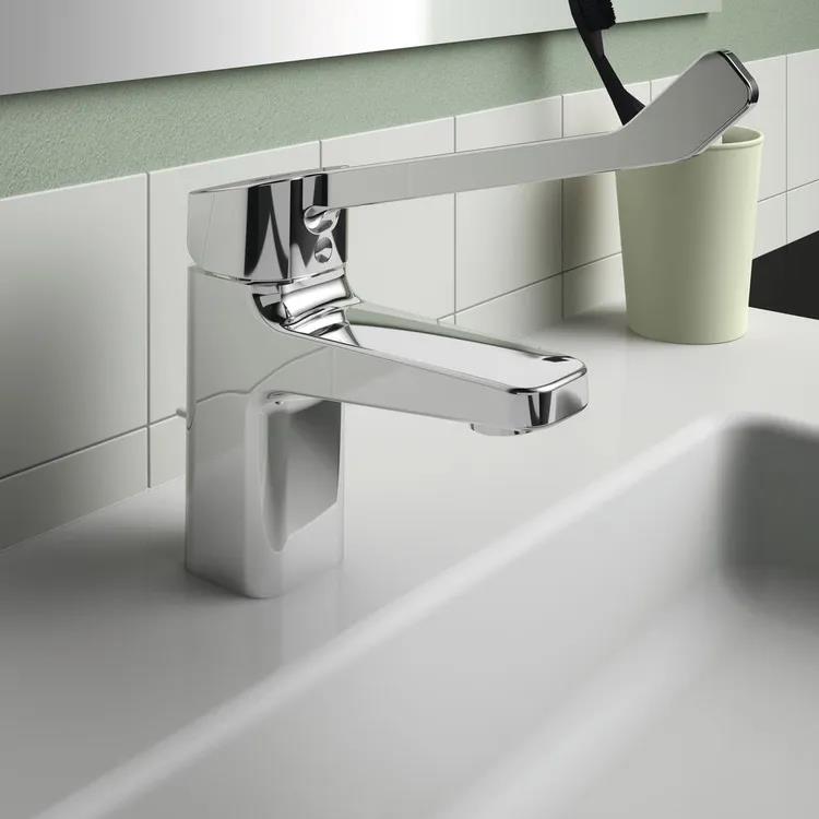 Miscelatore monocomando per lavabo a leva lunga 