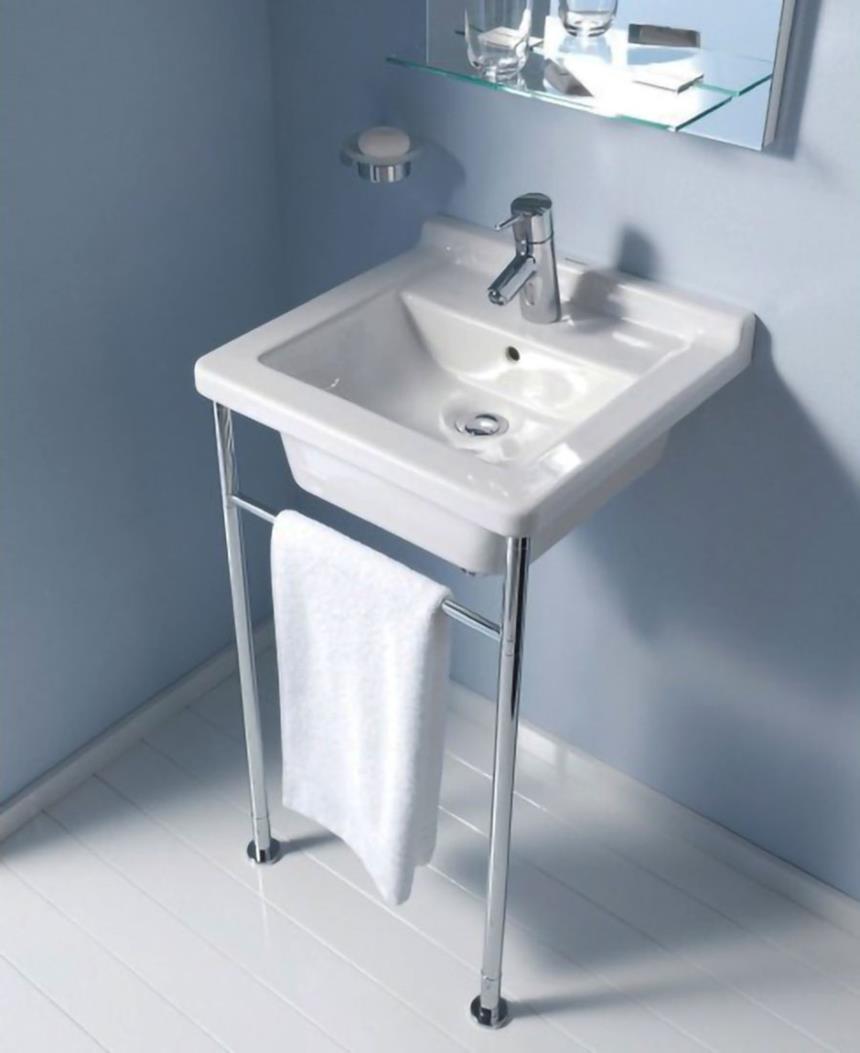 Struttura in metallo con altezza regolabile poggia lavabo di Duravit