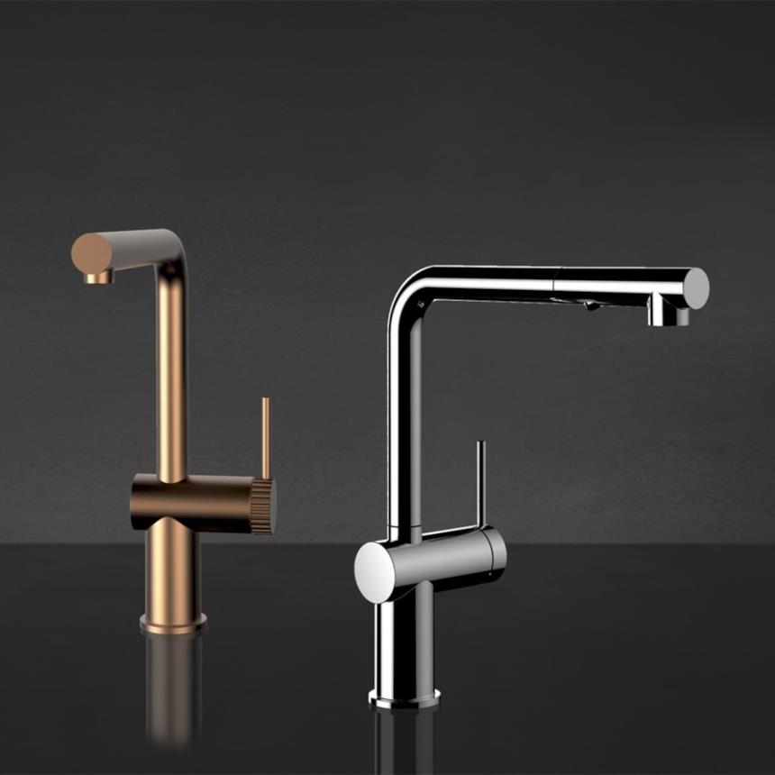 Rubinetti cucina Inedito di finiture colorate Gessi