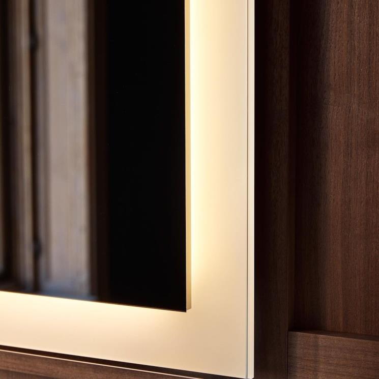 Specchio con illuminazione regolabile Duravit White Tulip