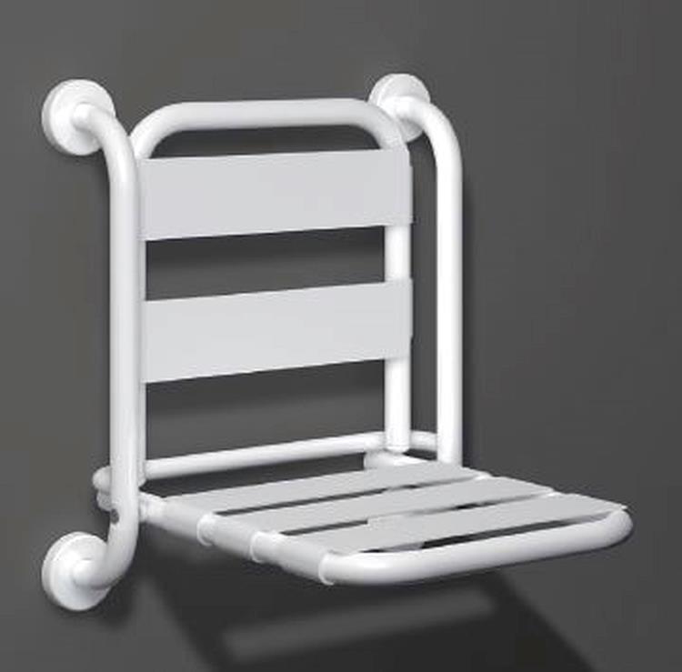 Sedile ribaltabile per doccia con schienale 