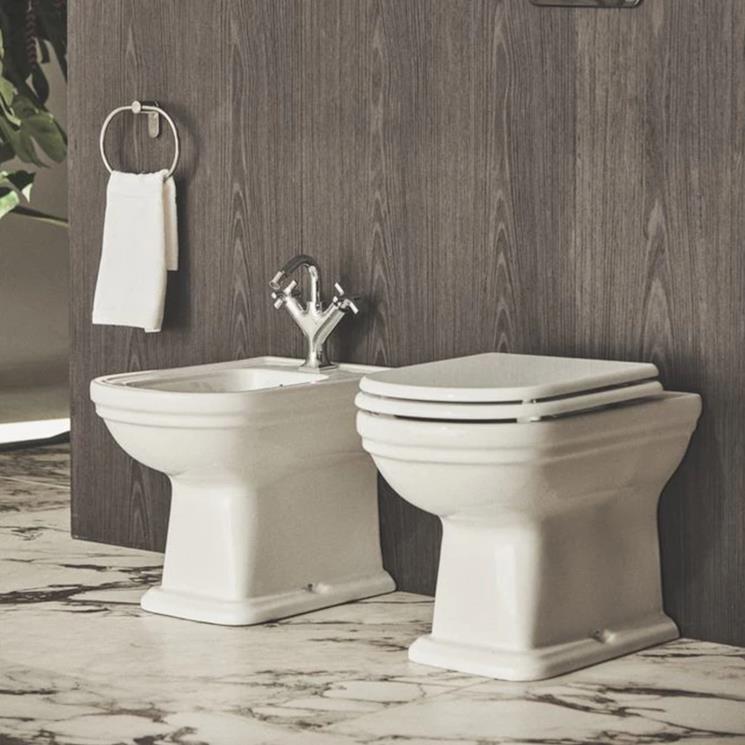 Vaso e bidet a pavimento Ideal Standard Calla