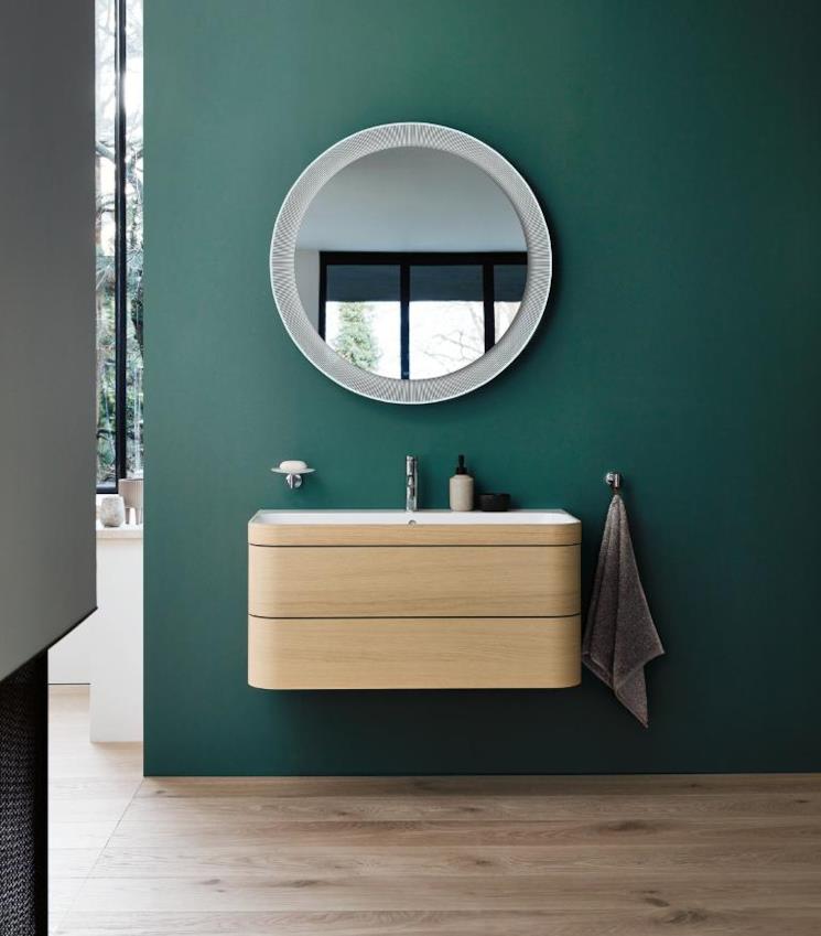 in tinta unita specchio di alta qualità per il bagno o altri ambienti di casa, rettangolare Specchio da bagno da parete a doppio strato 