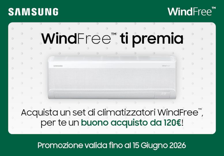 WindFree ti premia: scopri la promozione Samsung