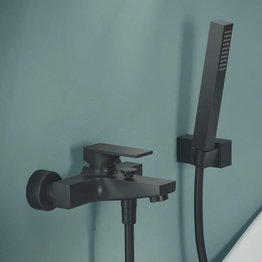 Miscelatore vasca monocomando esterno con doccetta 