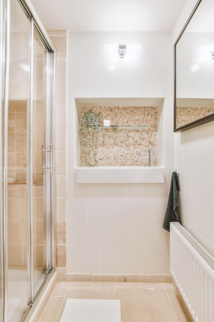 Nicchia con rivestimento in mosaico