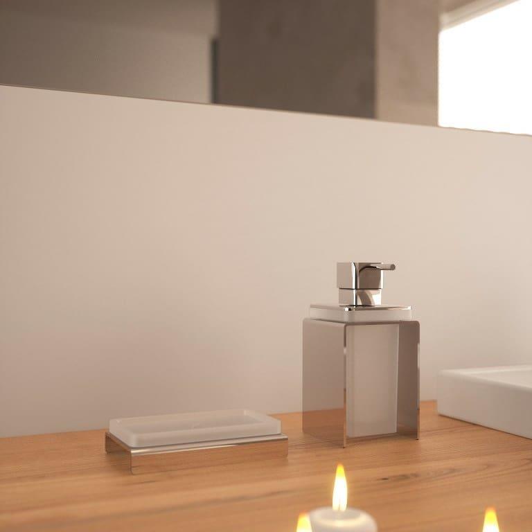 Porta saponette e dispenser d'appoggio Forever di Colombo Design
